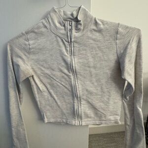 Garage Light Gray Zip-Up Sweatshirt